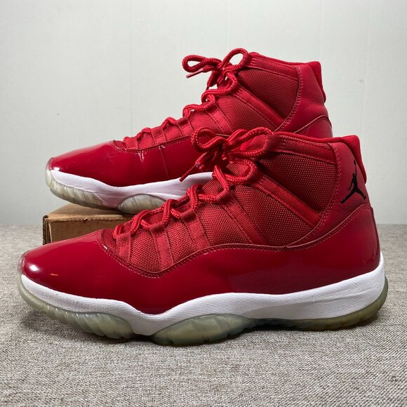 Nike Air Jordan 11 Retro Win Like 96 Men's 13 Gym Red Black-White 378037-623 - Picture 1 of 15